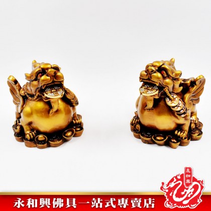 永和興 風水古銅咬錢貔貅-WING WOH HING