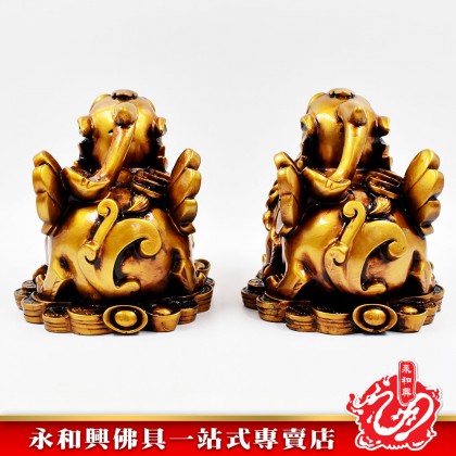 永和興 風水古銅咬錢貔貅-WING WOH HING