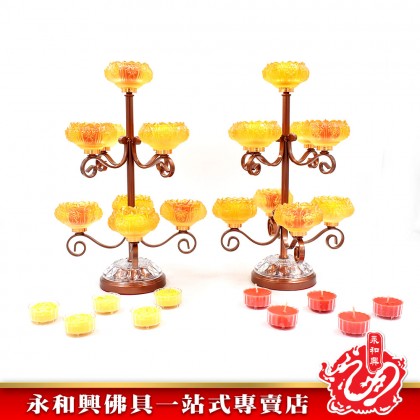 七品黃花燭台/九品八吉祥 -Candlestick