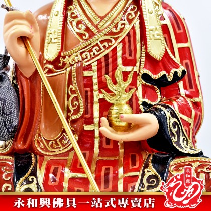 16寸 坐地藏王極彩K金佛像-WING WOH HING