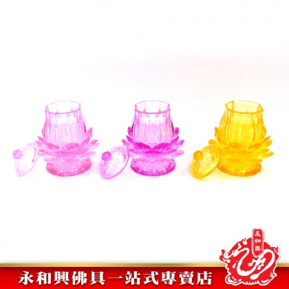 雙龍行 水晶大悲聖水供杯-Holy Water Supply Cup