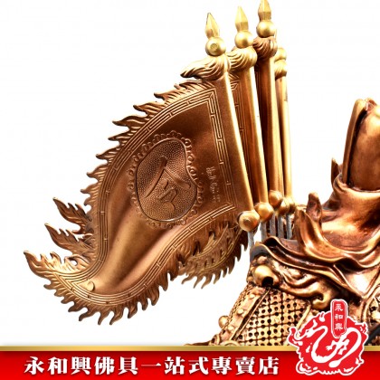 21寸立九龍關公古銅色-WING WOH HING