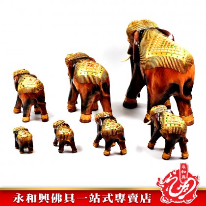 泰國12寸木象守財神像 - Joss Thailand