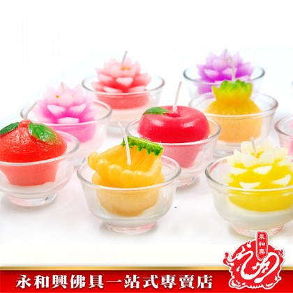 永和興七彩禮佛立體蠟燭-WING WOH HING