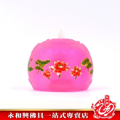 永和興琉璃電蠟燭佛燈-Electric Candle