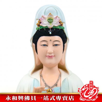 16寸觀音神像（粉藍衣）- WING WOH HING
