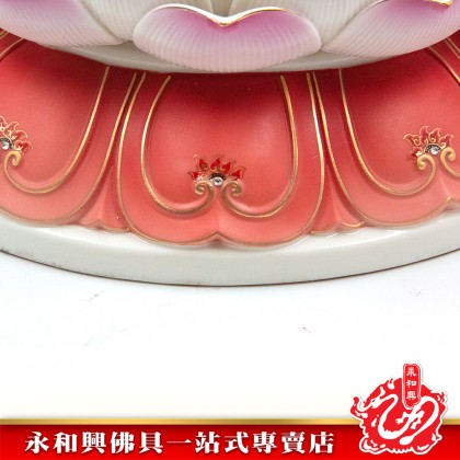 18寸全蓮微笑觀音（鑽石高溫彩）-WING WOH HING