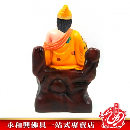 12寸坐山露肩濟公彩色黃衣-WING WOH HING