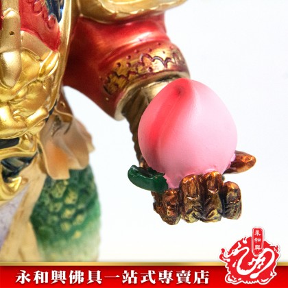 19寸站雲大聖爺（拿仙桃）彩色 - WING WOH HING