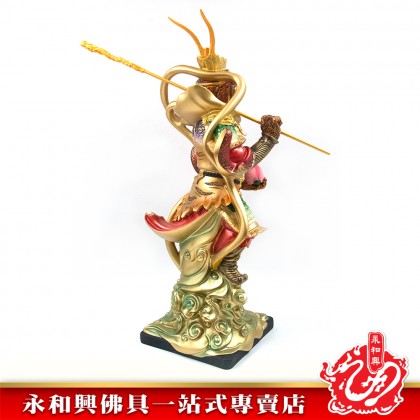 19寸站雲大聖爺（拿仙桃）彩色 - WING WOH HING