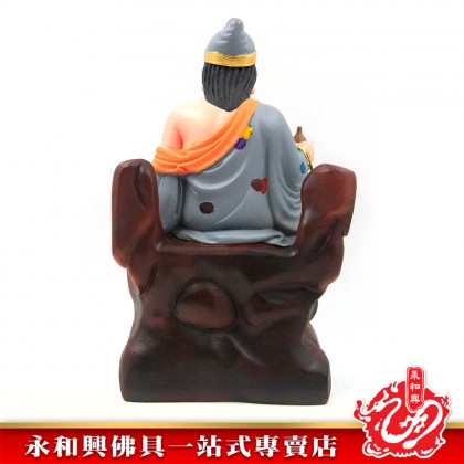 12寸坐山露肩濟公彩色灰衣-WING WOH HING