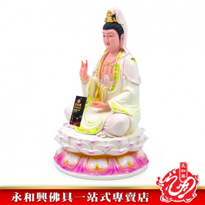 12寸觀音淡彩色-WING WOH HING