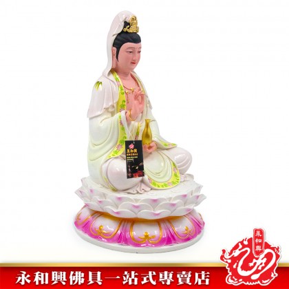 12寸觀音淡彩色-WING WOH HING