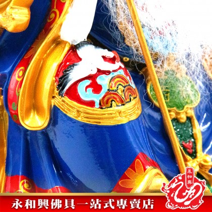 12寸坐椅伯公彩色神像-WING WOH HING