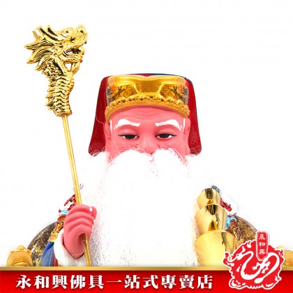 12寸坐椅伯公彩色神像-WING WOH HING