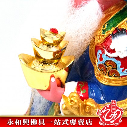 12寸坐椅伯公彩色神像-WING WOH HING
