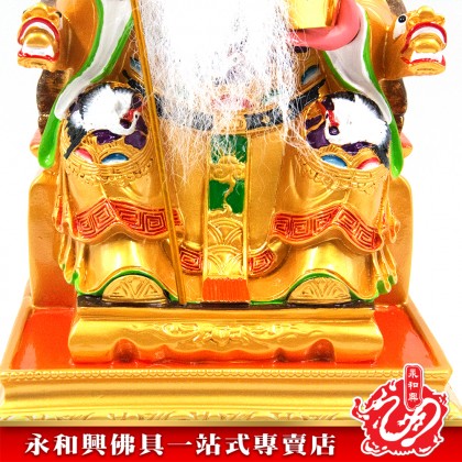 12寸坐椅伯公（活眼）彩色-WING WOH HING
