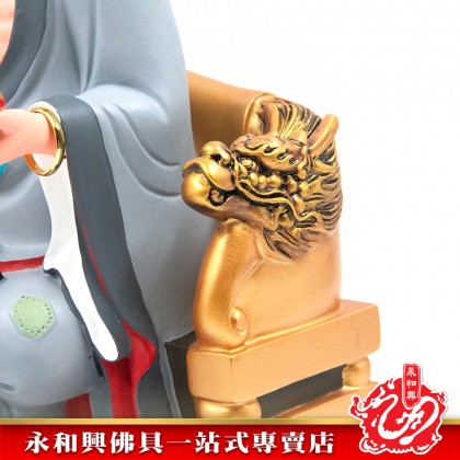 13寸坐龍椅濟公灰衣-WING WOH HING