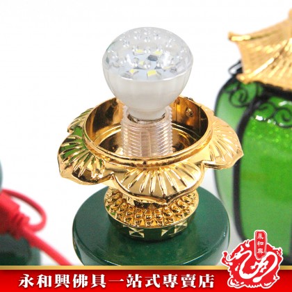 永和興11號青色大理石LED燈/大二伯爺燈/神台燈/拜神燈/大伯爺/二伯爺/LED神台燈/青色神台燈-WingWohHing LED Light