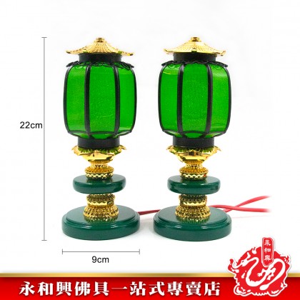 永和興11號青色大理石LED燈/大二伯爺燈/神台燈/拜神燈/大伯爺/二伯爺/LED神台燈/青色神台燈-WingWohHing LED Light