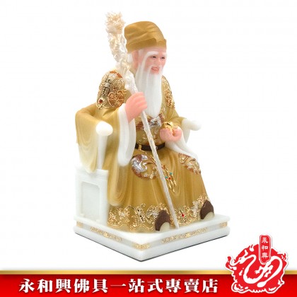 永和興12寸地主公土地公天潤石鈺彩黃/16寸地主公土地公天潤石鈺彩紅/地主公/地主公/天潤石/地主公神像/土地公神像-WingWohHing Di Zhu