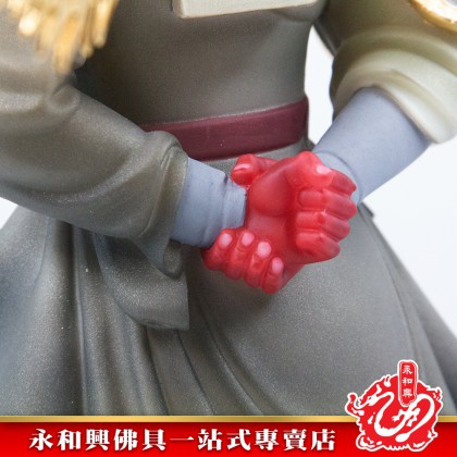 19寸關帝立九龍天潤石鈺彩/天潤石/鈺彩/關帝/關公/神像/关帝/关公-WingWohHing Guan Di