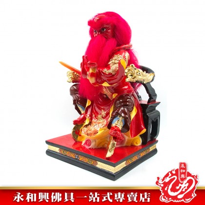 永和興16寸紅臉法主公神像極彩K金/樹脂/紅臉法主公神像-WingWohHing