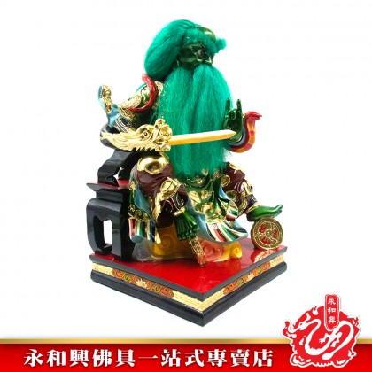 永和興16寸青臉法主公神像極彩K金/樹脂/青臉法主公神像-WingWohHing