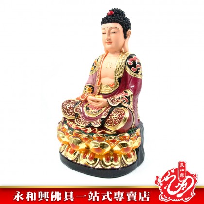 永和興16寸釋迦牟尼佛極彩K金/釋迦牟尼神像/16寸釋迦牟尼/Śākyamuni-Wing Woh Hing