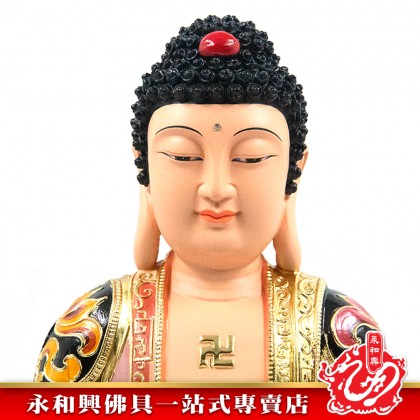 永和興16寸釋迦牟尼佛極彩K金/釋迦牟尼神像/16寸釋迦牟尼/Śākyamuni-Wing Woh Hing