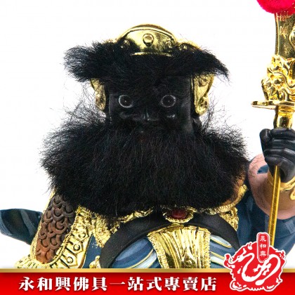 永和興12寸周倉將軍古彩色/周仓将军古彩色/16寸周倉神像/古彩色-Wing Woh Hing