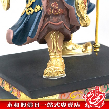 永和興12寸周倉將軍古彩色/周仓将军古彩色/16寸周倉神像/古彩色-Wing Woh Hing