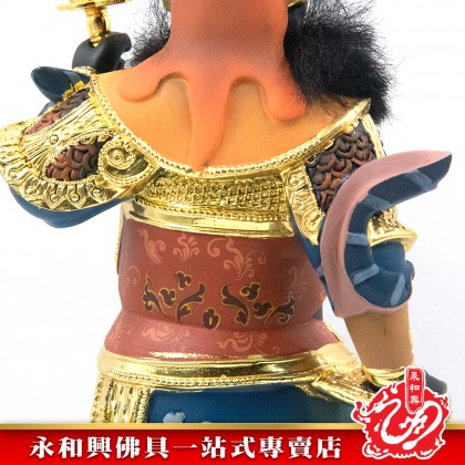 永和興12寸周倉將軍古彩色/周仓将军古彩色/16寸周倉神像/古彩色-Wing Woh Hing