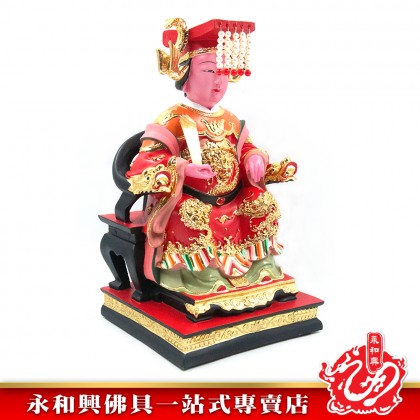 永和興12寸媽祖極彩K金神像/樹脂/媽祖神像/12寸神像-WingWohHing