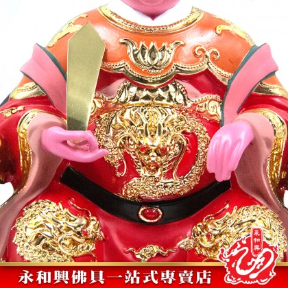 永和興12寸媽祖極彩K金神像/樹脂/媽祖神像/12寸神像-WingWohHing