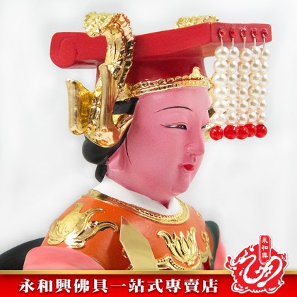 永和興12寸媽祖極彩K金神像/樹脂/媽祖神像/12寸神像-WingWohHing