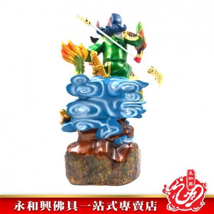 永和興21寸騎龍關公彩色/關帝/關公/神像/騎龍關帝/21寸關帝神像/21寸神像-GUAN DI