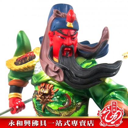 永和興21寸騎龍關公彩色/關帝/關公/神像/騎龍關帝/21寸關帝神像/21寸神像-GUAN DI
