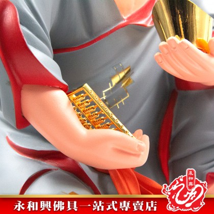永和興19寸濟公坐石灰衣/濟公神像/濟公/灰衣濟公/坐石濟公/神像-JI GONG