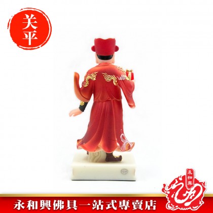 永和興12寸周倉將軍/12寸關平將軍/周倉/關平/周仓/关平/神像/關帝左右手/關羽左右手/漢白玉石-WING WOH HING