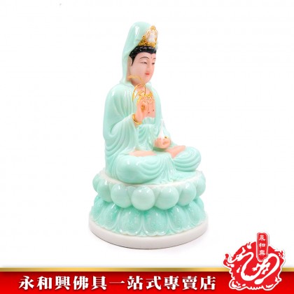 永和興16寸觀音漢白玉石/16寸觀音/漢白玉石/觀音神像/16寸神像-WING WOH HING