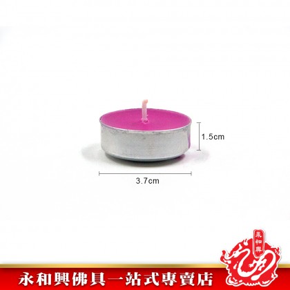 永和興天宫坊七彩酥油蠟燭4小時/酥油蠟燭/蠟燭/Candle - WingWohHing Palm Oil Candle