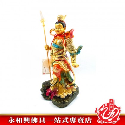 永和興五營將軍16寸三太子神像/極彩K金/哪吒- WING WOH HING