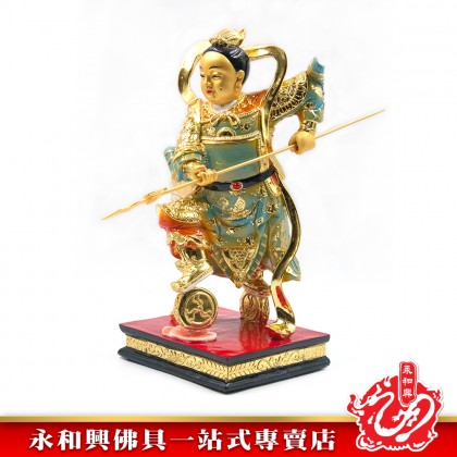 永和興12寸中壇元帥極彩K金/五營將軍/中壇元帥/12寸中壇元帥-WING WOH HING