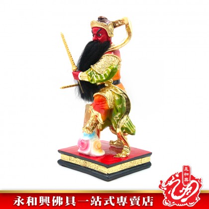 永和興12寸康元帥極彩K金/五營將軍/康元帥/12寸康元帥神像-WING WOH HING