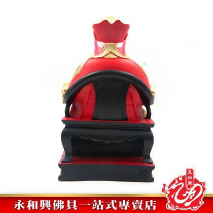 永和興12寸如意伯公紅衣唐彩/大伯公/如意伯公/如意大伯公/大伯公神像/12寸大伯公-WING WOH HING