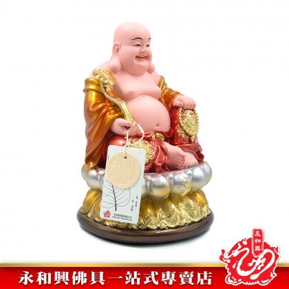 永和興11寸彌勒佛珍珠彩/笑佛/弥勒菩萨/弥勒菩萨摩诃萨/大肚弥勒佛/神像-WING WOH HING