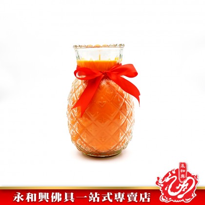 永和興無鉛燭芯玻璃旺來燭- WingWohHing Candle