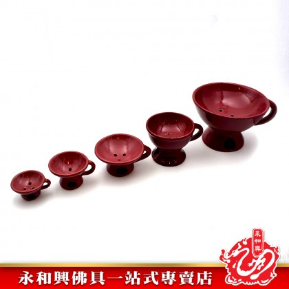 永和興朱紅色甘文煙爐系列2 - WingWohHing Kemenyan Burners