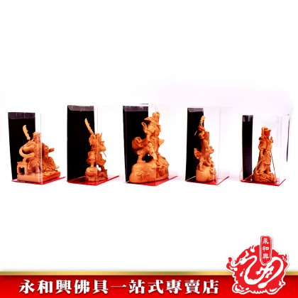 永和興木色關公神像 - WingWohHing Buddha Statue